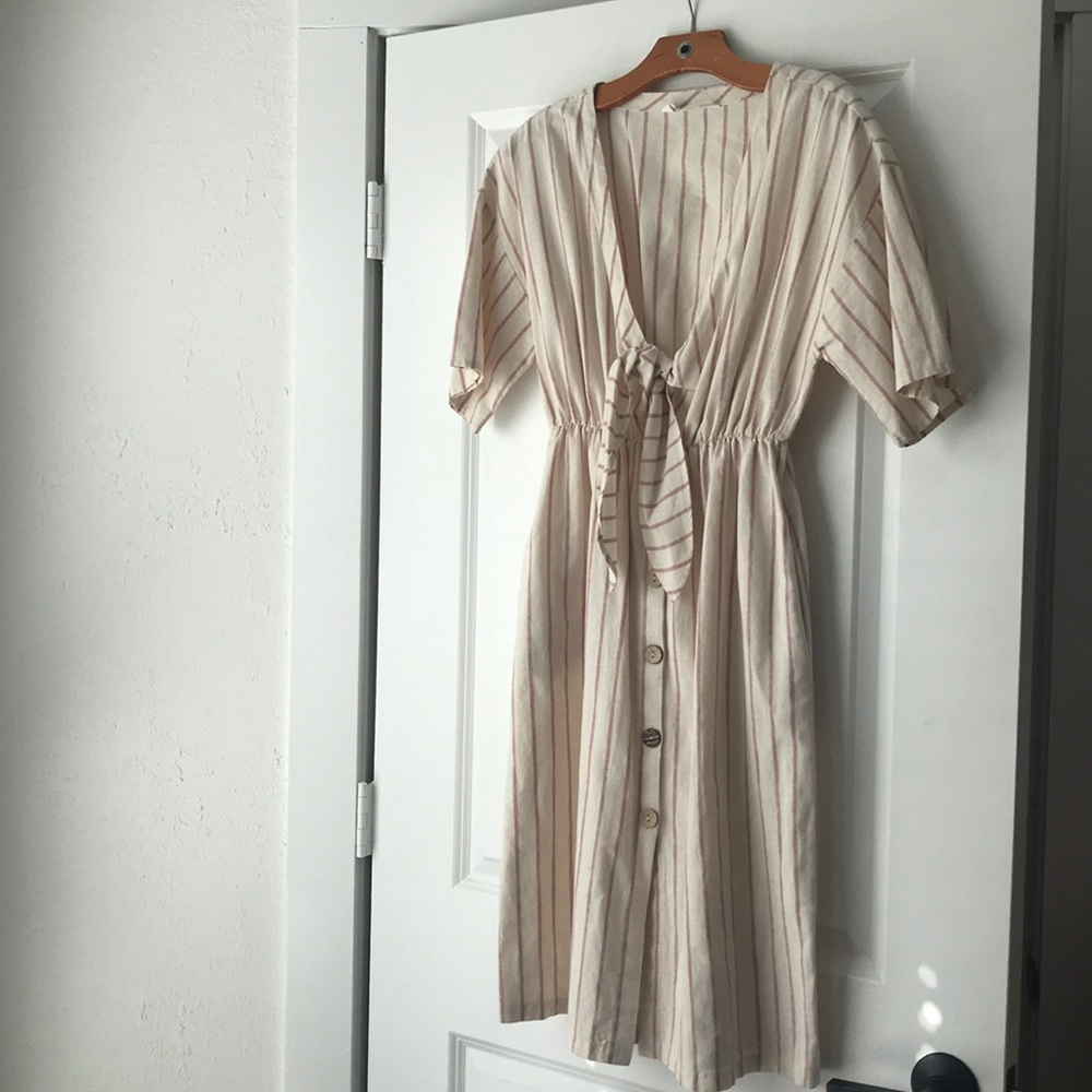 Zara Basic Z1975 Striped Midi Dress
